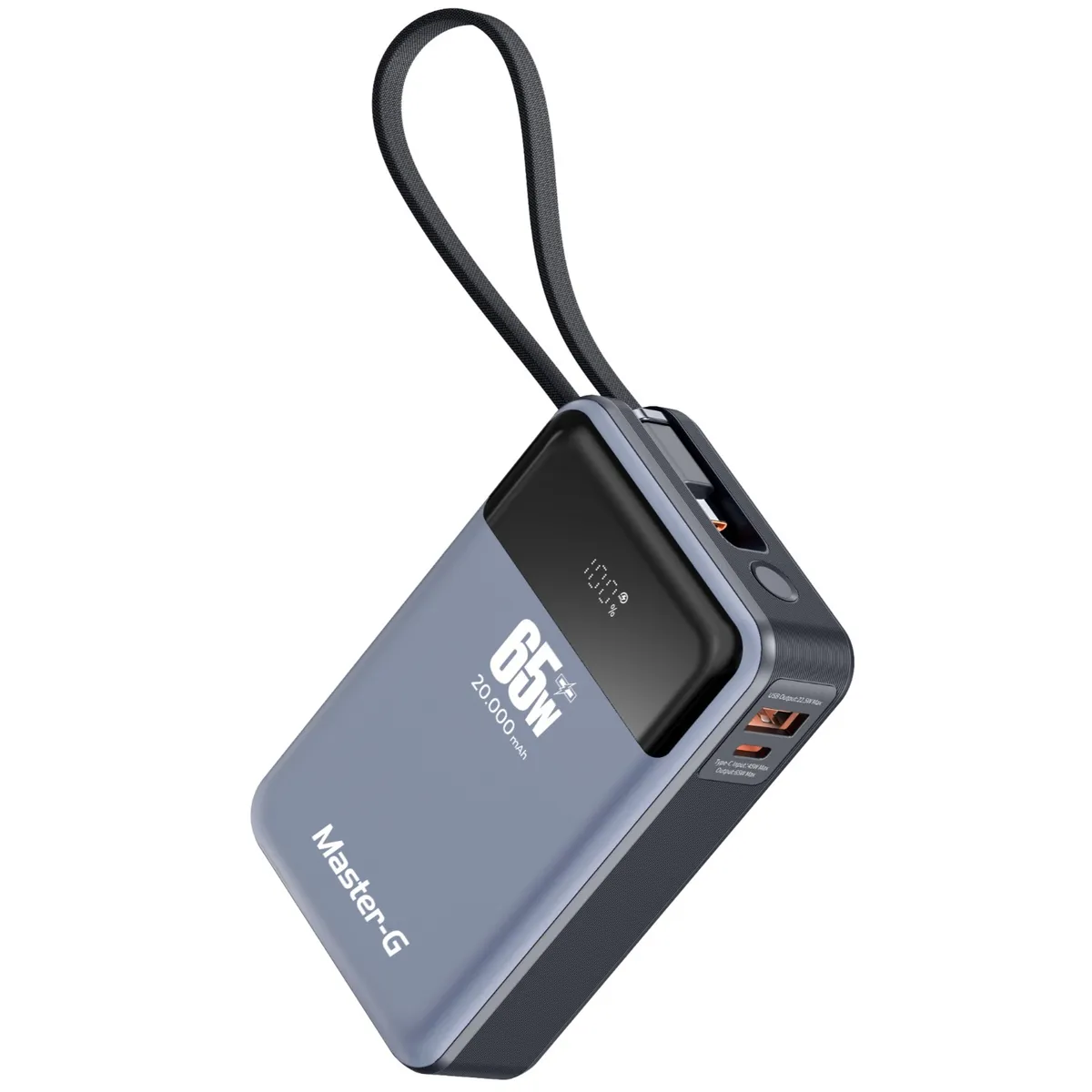 MASTER G - Batería Externa Power Bank Notebook 20000 Mah UCP20PD65D Master-G