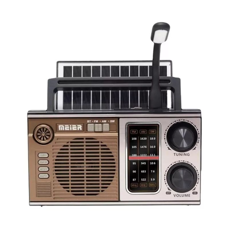 GENERICO - Radio AmFm Portátil Con Carga Solar Y USB