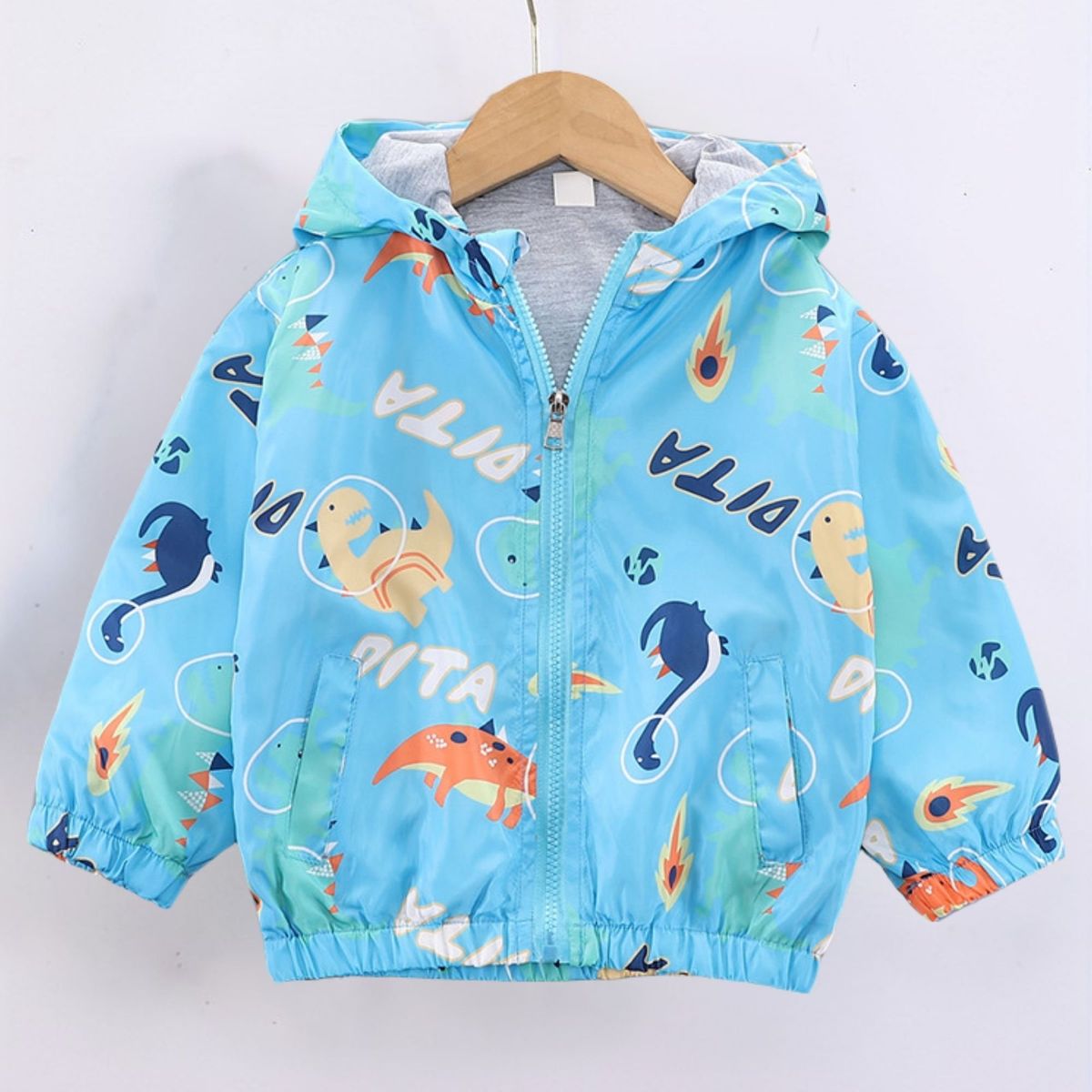 JUMP KIDS - Cortaviento Impermeable Chaqueta Estampado Niño Y Bebé Dita Blue