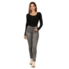 DIVINO JEANS - Jeans Hilary III Gris - Gris