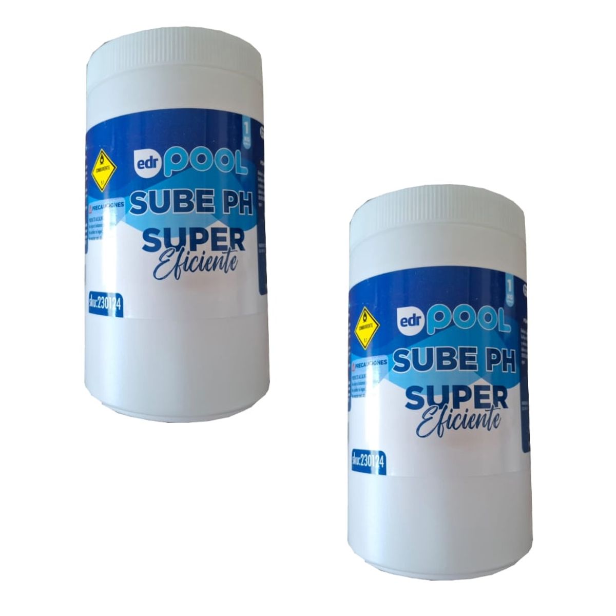 GENERICO - Sube Ph Edr Para Piscina Pack 2 Unidades 1kg