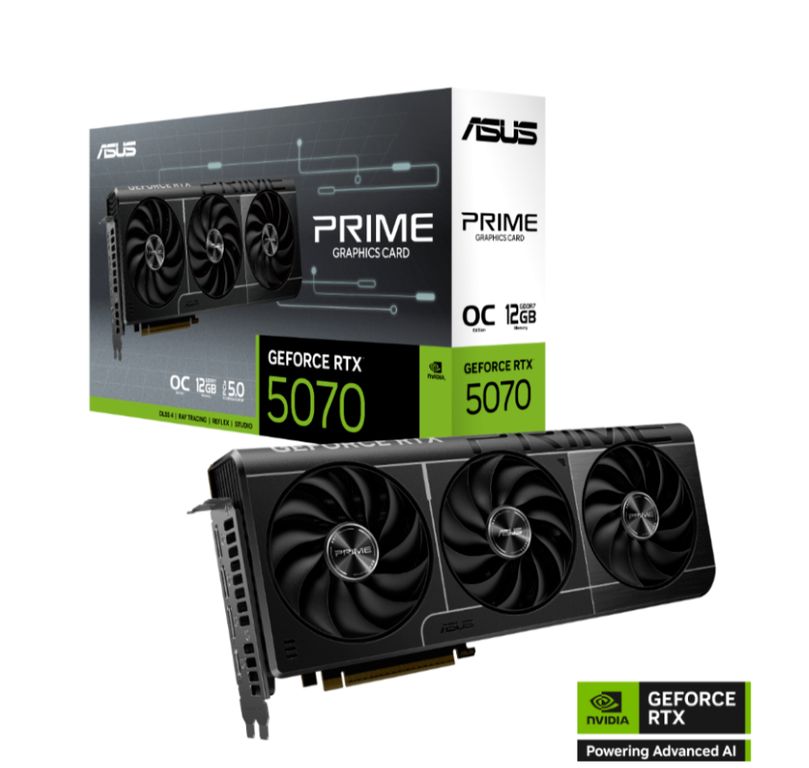 Tarjeta de video - PRIME GeForce RTX 5070 12 GB GDDR7 Edicion OC