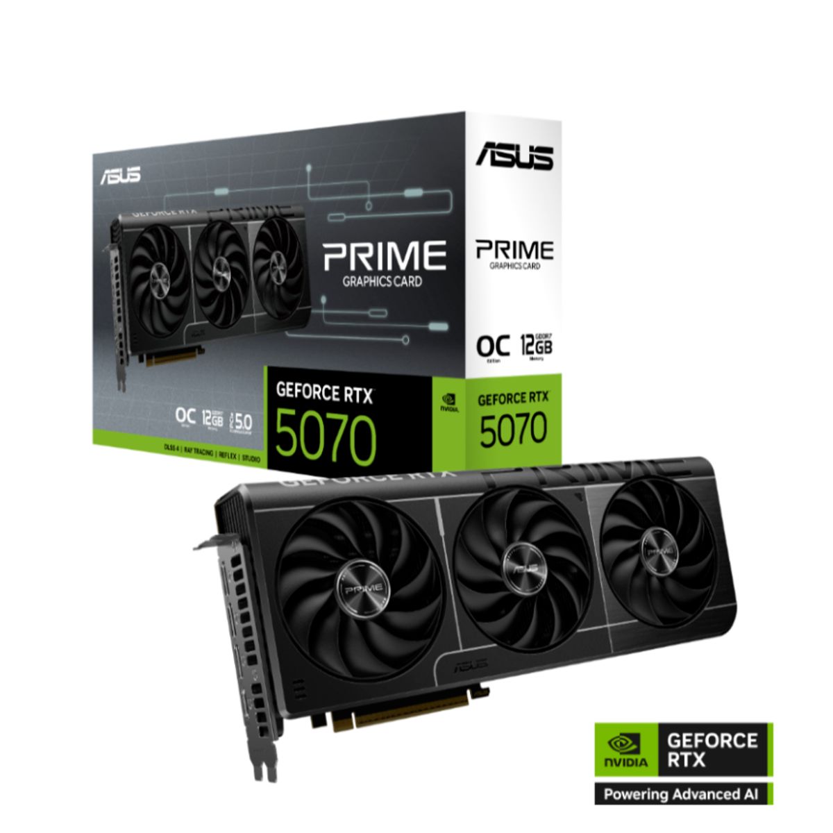 ASUS - Tarjeta de video - ASUS PRIME GeForce RTX 5070 12 GB GDDR7 Edición OC