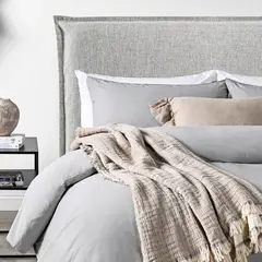 CANNON - Respaldo Cama Súper King Pestaña Laguna Gris