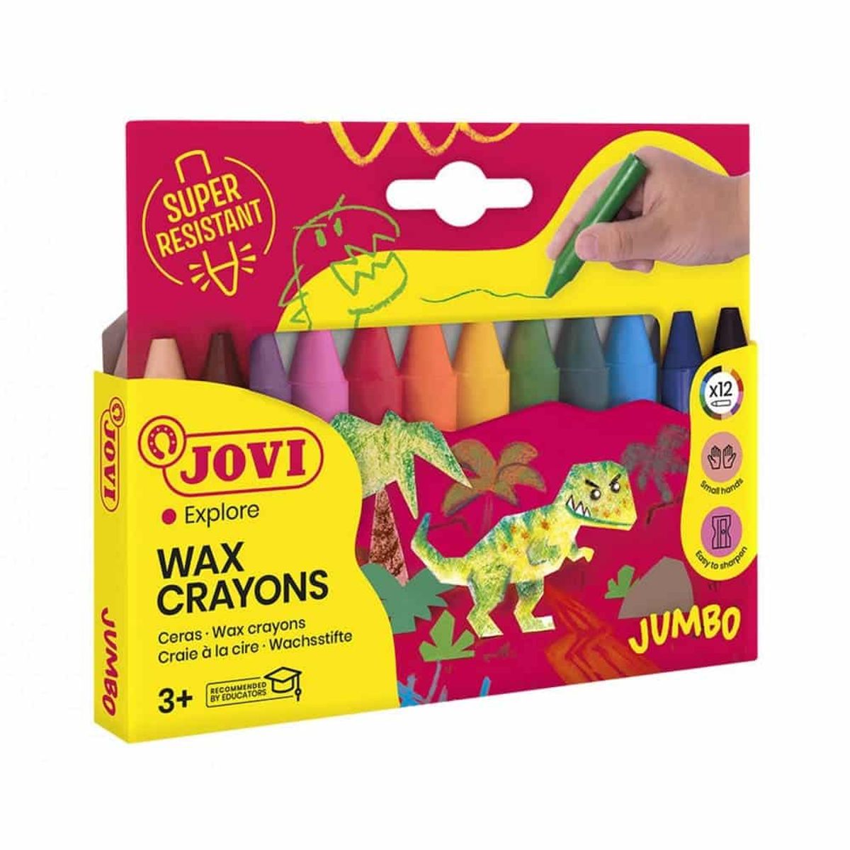 JOVI - Set de 12 Crayones Cera Jumbo Jovi