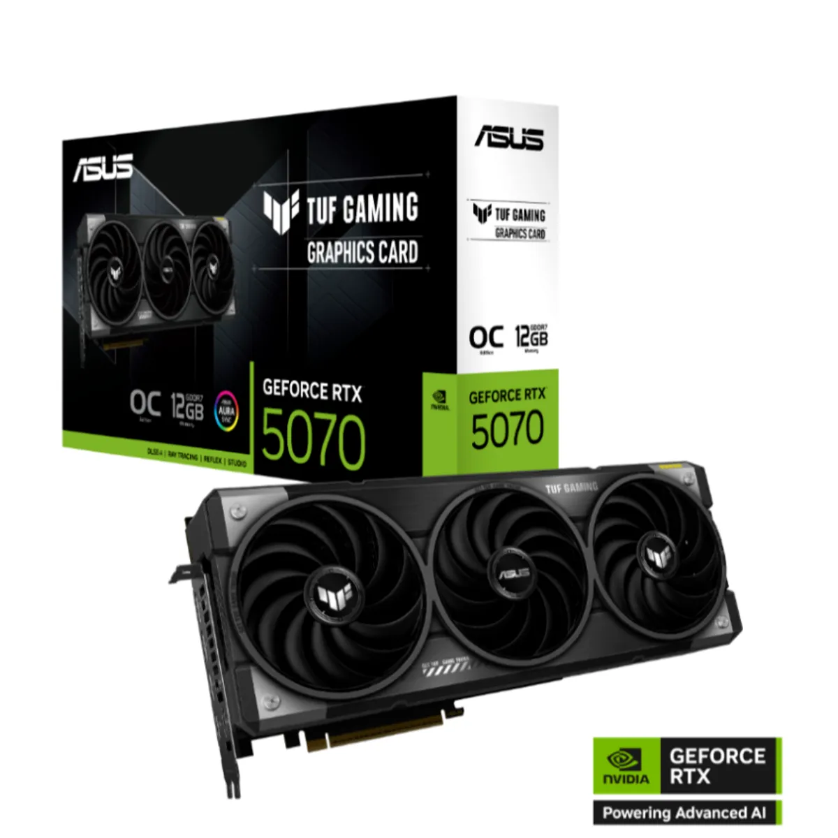 ASUS - Tarjeta de video - ASUS TUF Gaming GeForce RTX 5070 12GB GDDR7 OC