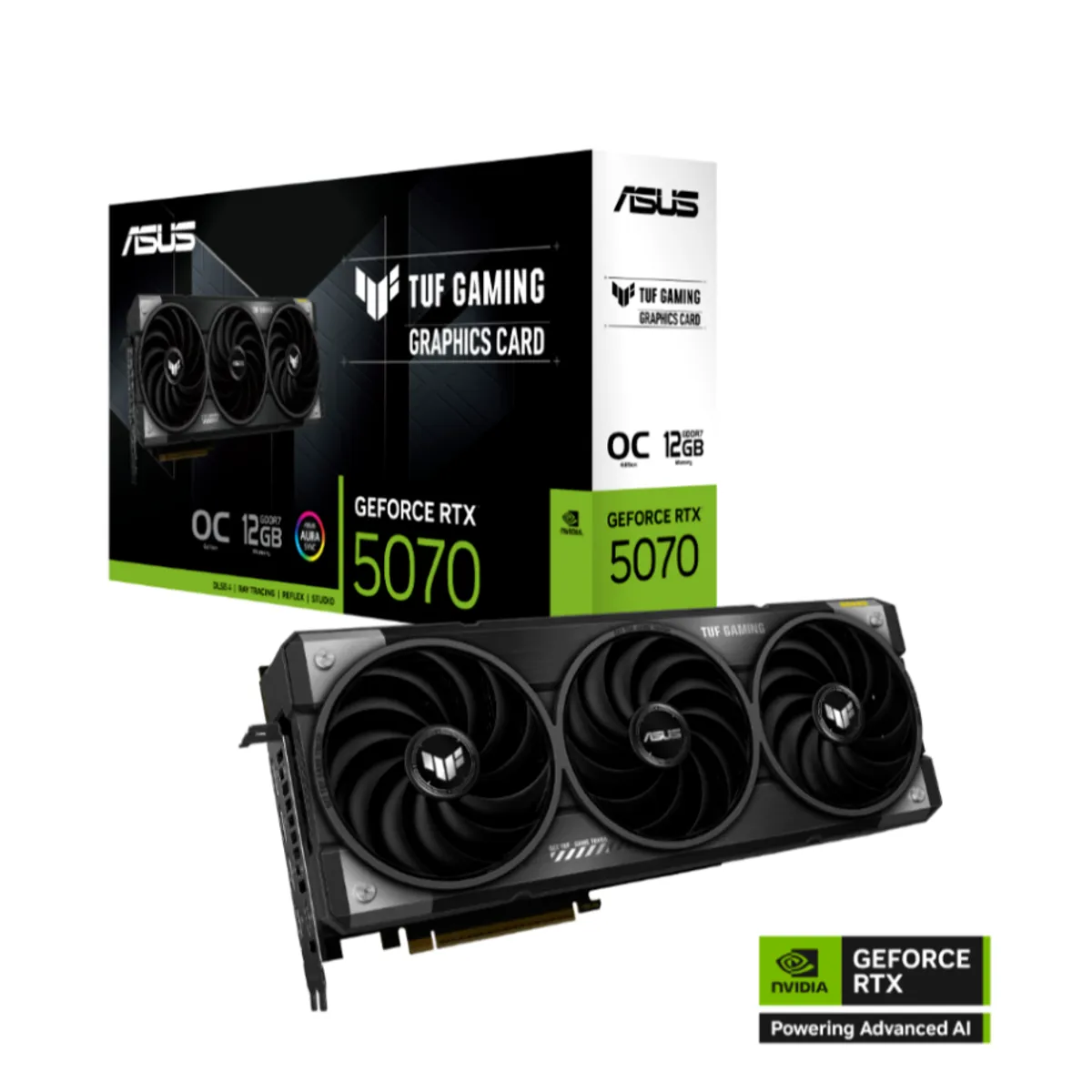 ASUS - Tarjeta de video - ASUS TUF Gaming GeForce RTX 5070 12GB GDDR7 OC