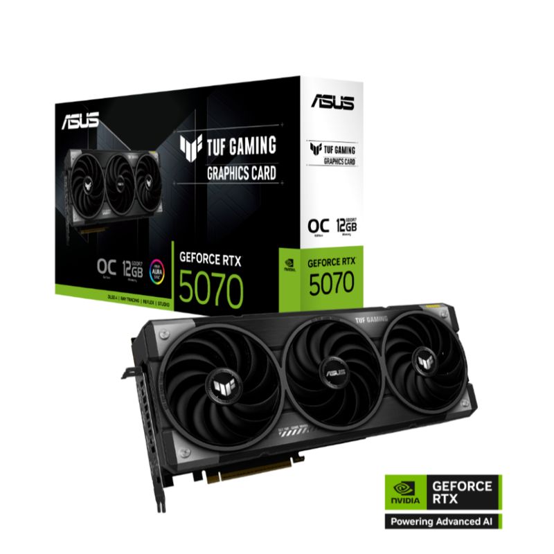 ASUS - Tarjeta de video - ASUS TUF Gaming GeForce RTX 5070 12GB GDDR7 OC