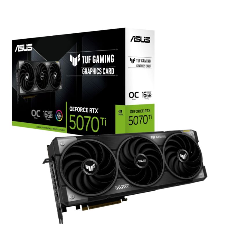ASUS - Tarjeta de video - ASUS TUF-RTX5070TI-O16G-GAMING