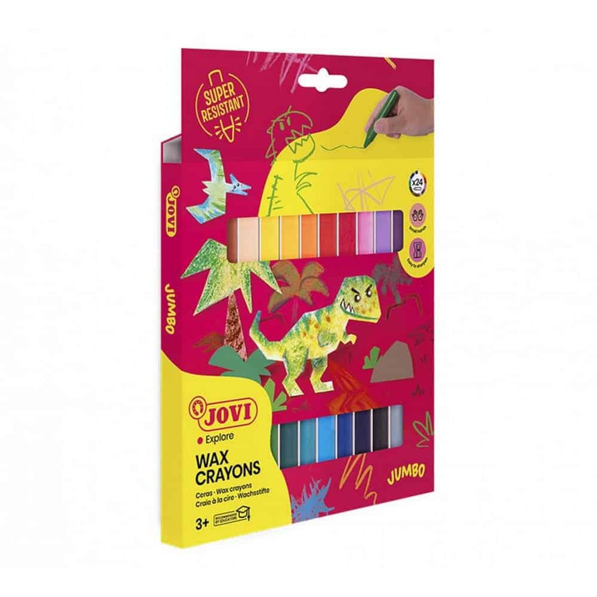 JOVI - Set de 24 Crayones Cera Jumbo Jovi