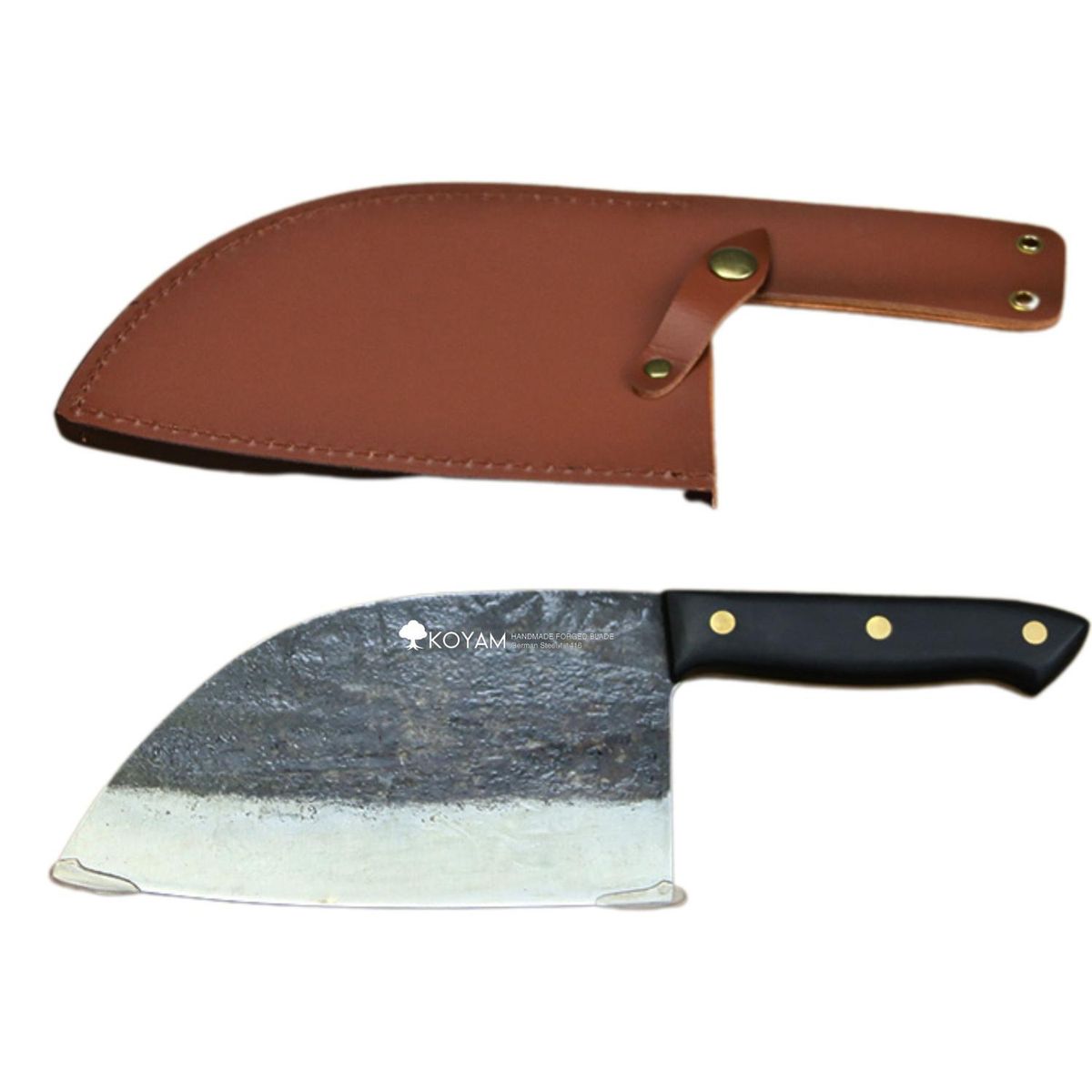 KOYAM - KOYAM Cuchillo Carnicero 17,5cm Acero 1.4116 Forjado Hecho a Mano