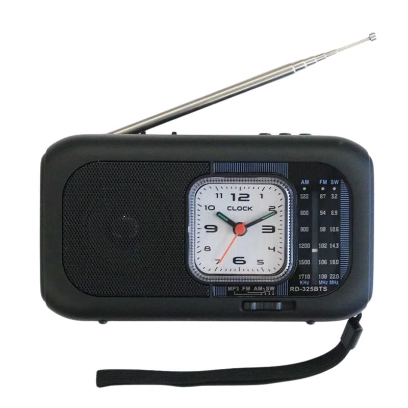GENERICO - Radio Bolsillo Portátil Reloj USB TF