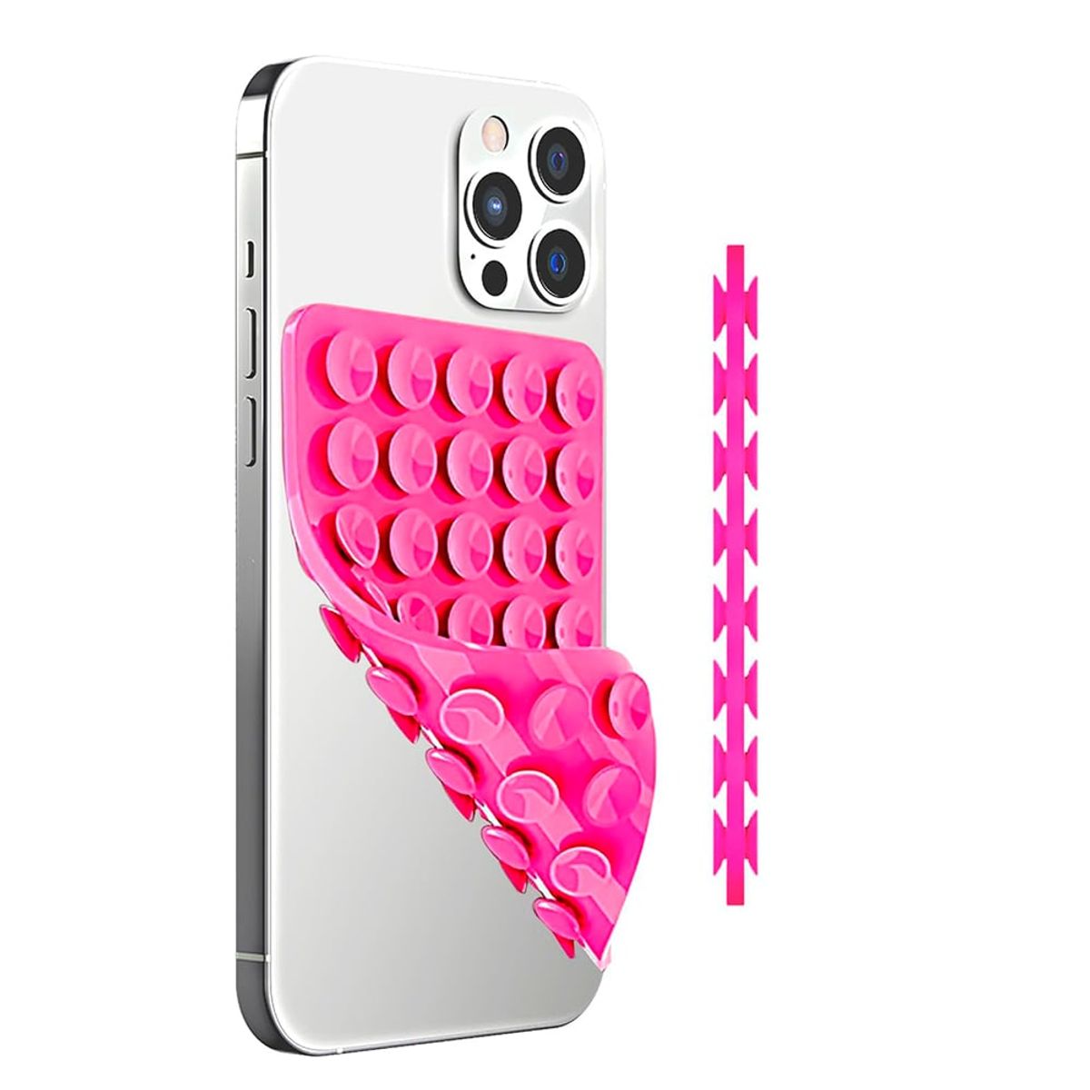 GENERICO - Soporte Pulpito Ventosa Para Celular  iPhone Rosado