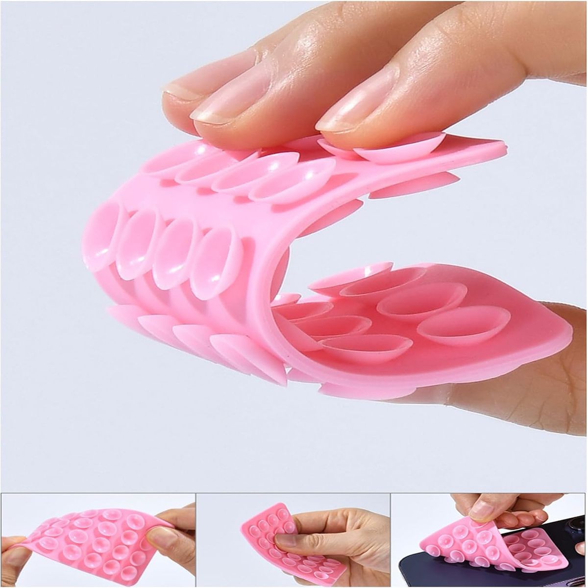 GENERICO - Soporte Pulpito Ventosa Para Celular  iPhone Rosado