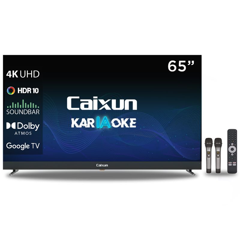 CAIXUN - Smart TV Caixun LED 65 UHD 4K Karaoke Google TV C65VSUG