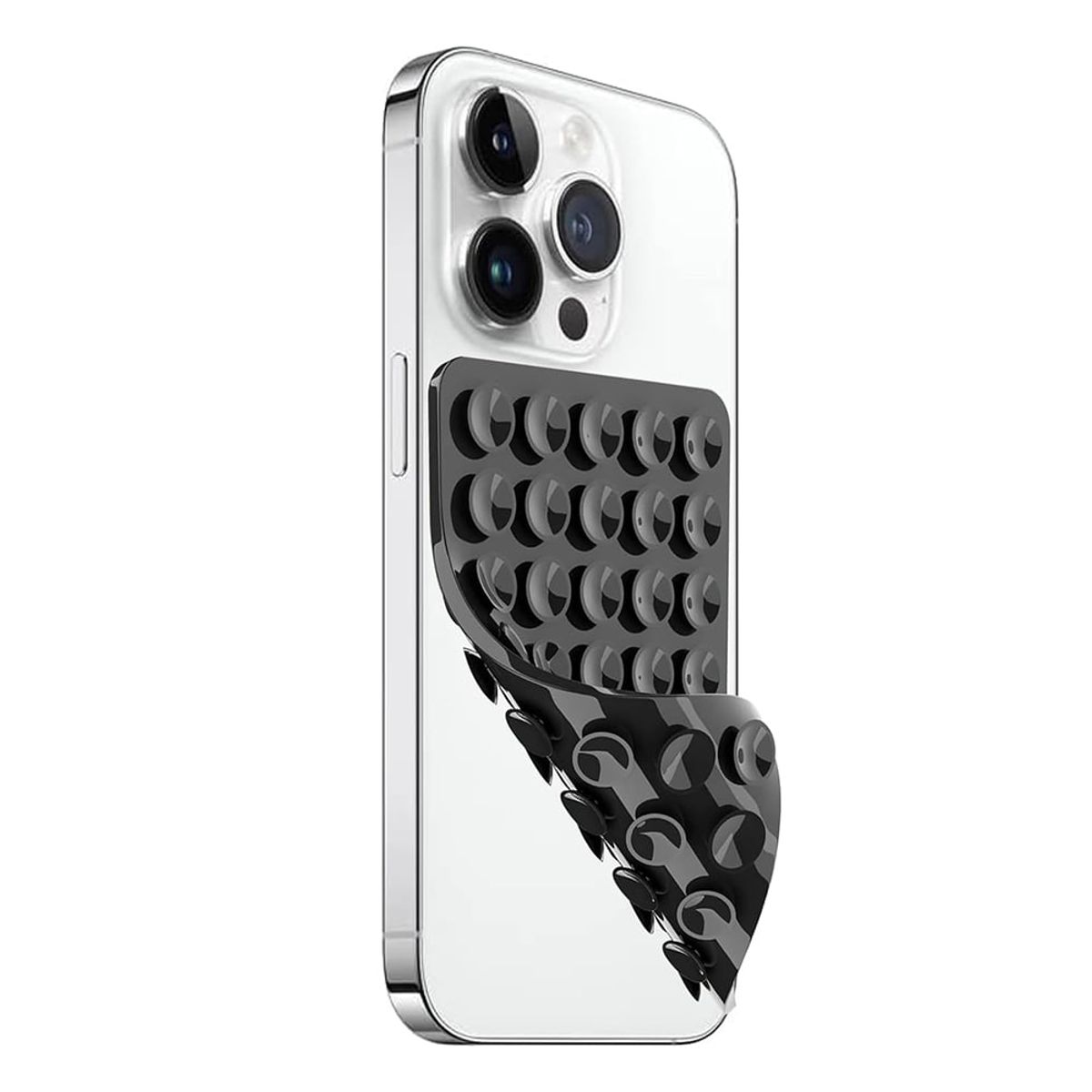 GENERICO - Soporte Pulpito Ventosa Para Celular iPhone Negro