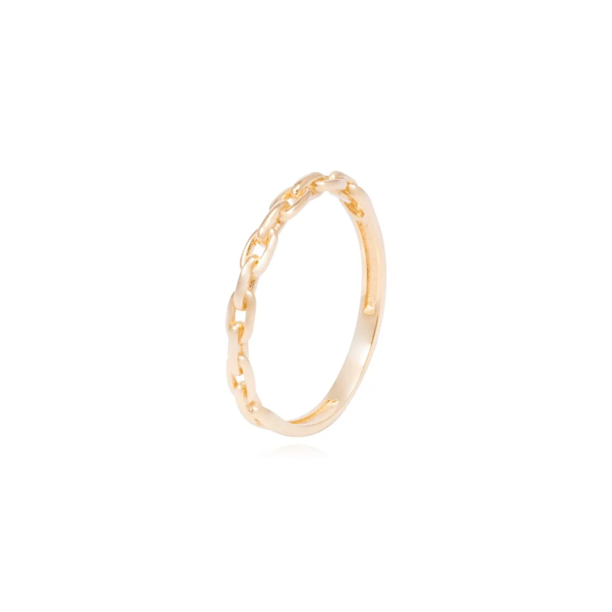 JB JOYAS BARON - Anillo Oro Amarillo 18kt Eslabones Entrelazados