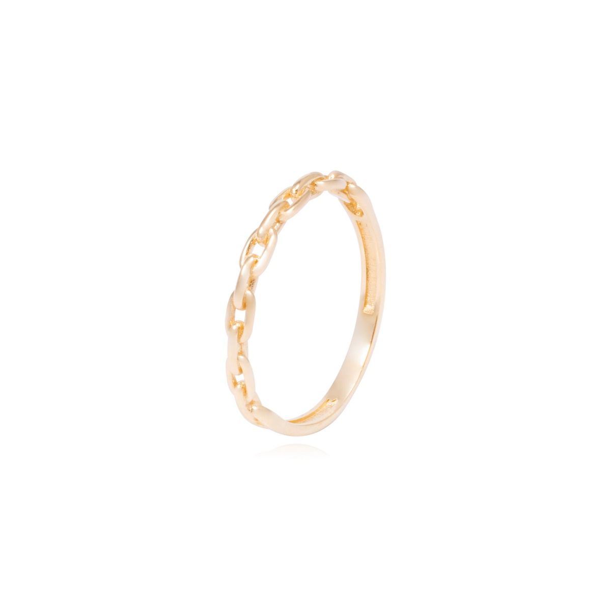 JB JOYAS BARON - Anillo Oro Amarillo 18kt Eslabones Entrelazados