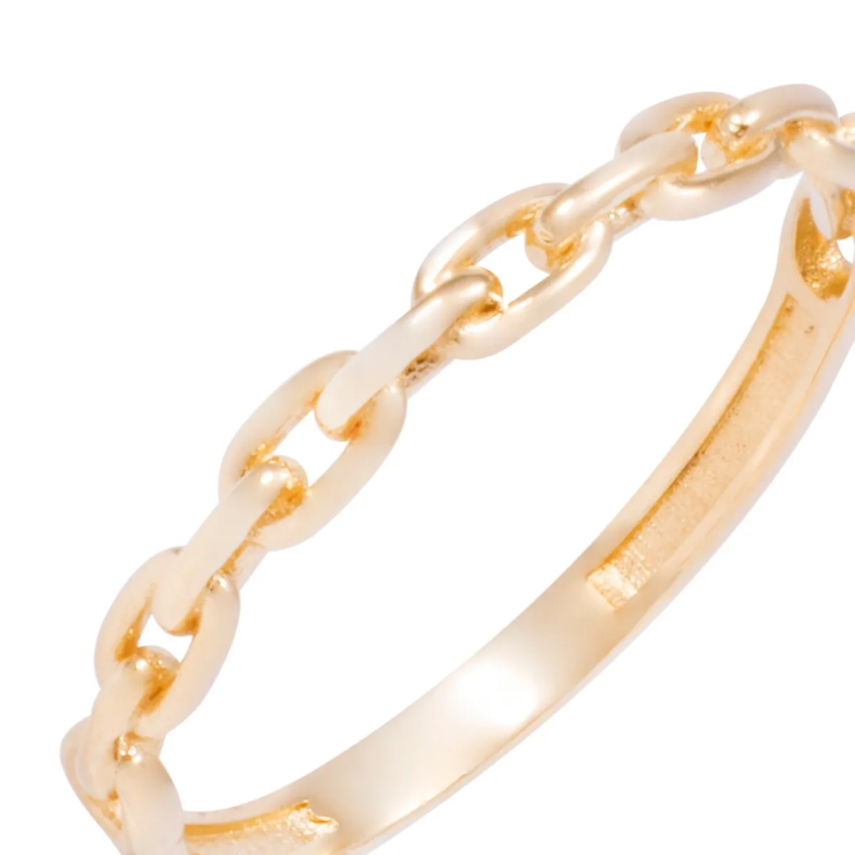 JB JOYAS BARON - Anillo Oro Amarillo 18kt Eslabones Entrelazados