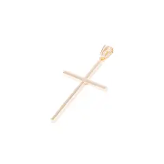 JB JOYAS BARON - Colgante Oro Amarillo 18kt Cruz Fina