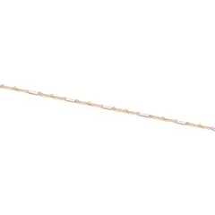 JB JOYAS BARON - Pulsera Oro Amarillo 18kt Bolitas Tricolores
