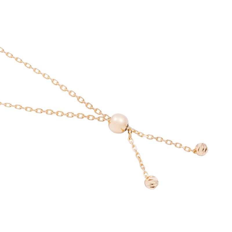JB JOYAS BARON - Pulsera Oro Amarillo 18kt Detalles Tricolor Ajustable