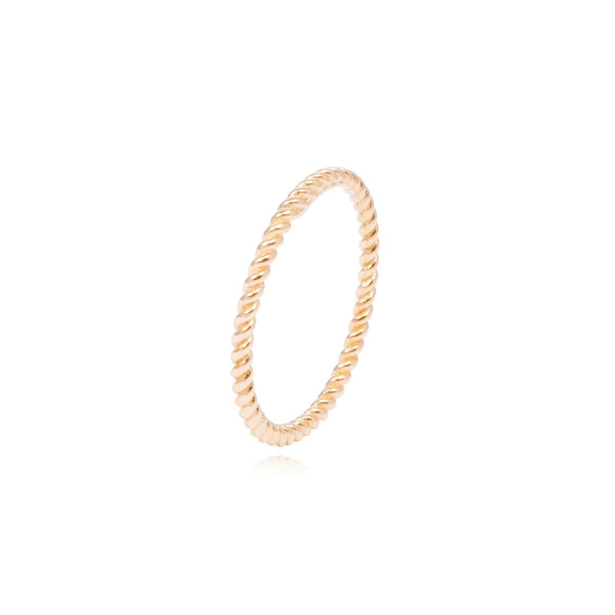 JB JOYAS BARON - Anillo Oro Amarillo 18kt Trenzado Clásico