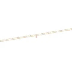 JB JOYAS BARON - Tobillera Oro Amarillo 18kt Doble Cadena