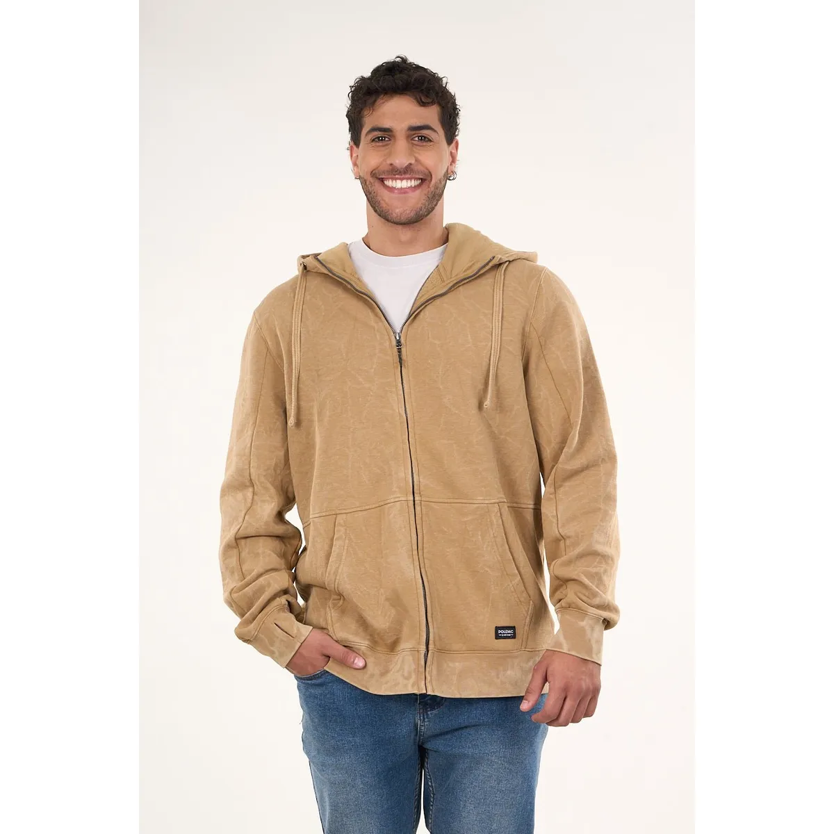 POLEMIC - Poleron Franela procesado Full Zipper wi7700 Polemic