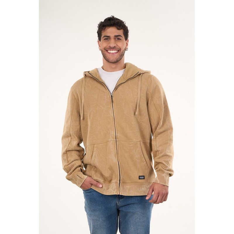 POLEMIC - Poleron Franela procesado Full Zipper wi7700 Polemic