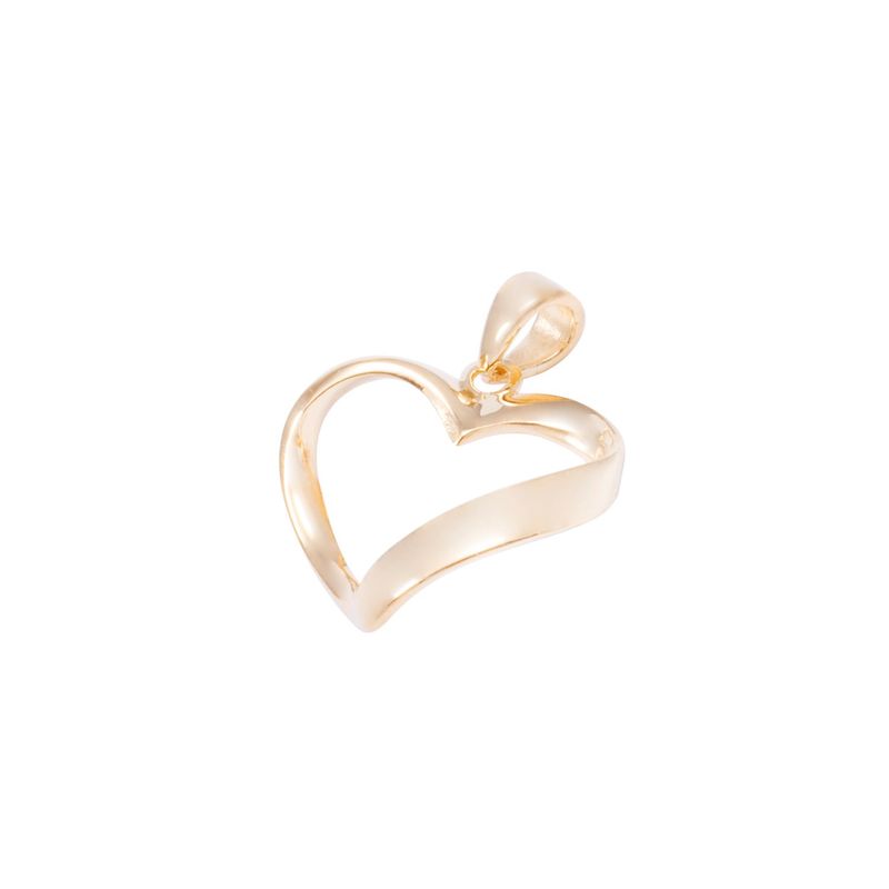 JB JOYAS BARON - Colgante Oro Amarillo 18kt Corazón Moderno
