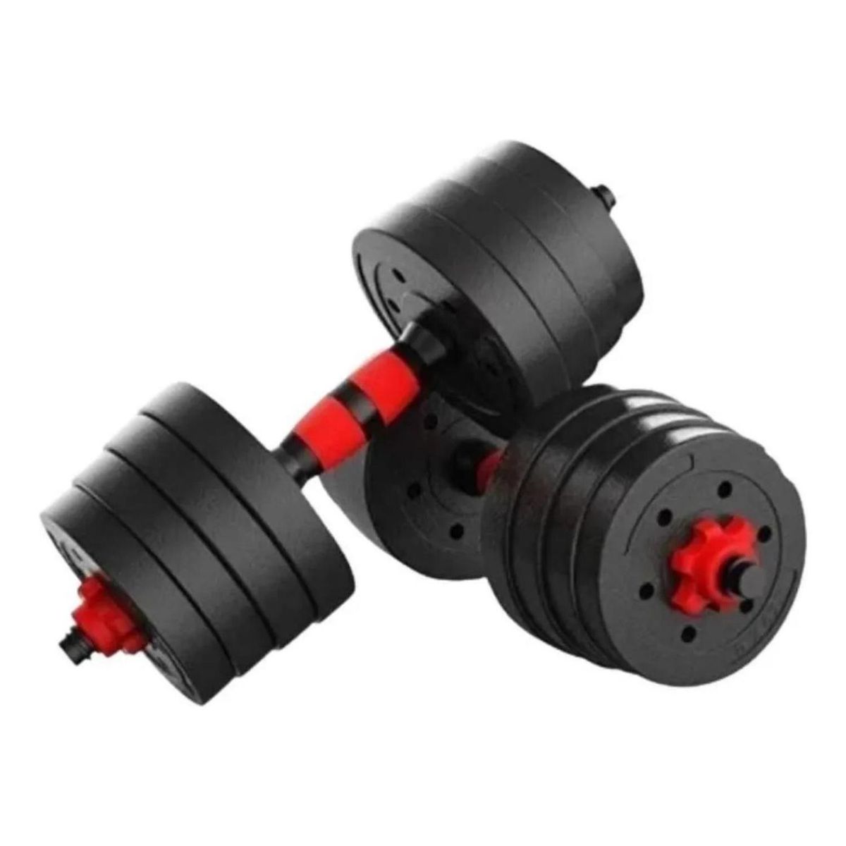 IMPORTCLICK - Set Mancuernas Pesas 20 KG Fitness Ajustables - Negro