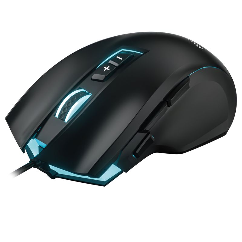 PHILIPS - Mouse para Gamers Philips G201 Full RGB 4000 DPI - 9 Botones