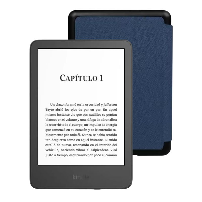 KINDLE - Amazon Kindle Paperwhite 7" e-Reader (2024) 16 GB con Funda Premium azul