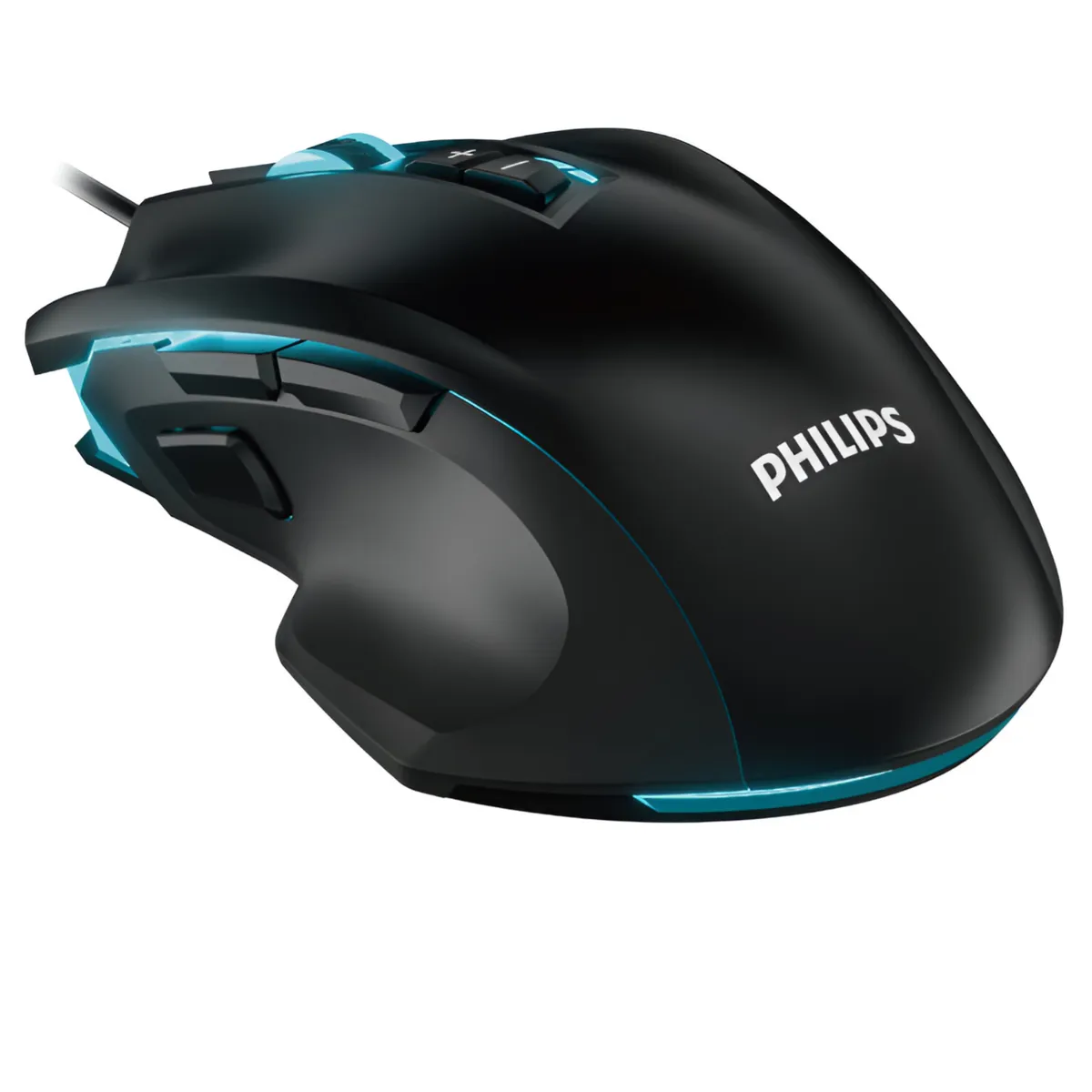 PHILIPS - Mouse para Gamers Philips G201 Full RGB 4000 DPI - 9 Botones