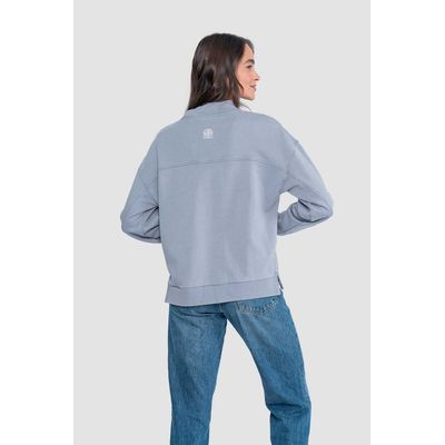 Imagen 2 del producto Polerón Mock Neck Mujer - Denim