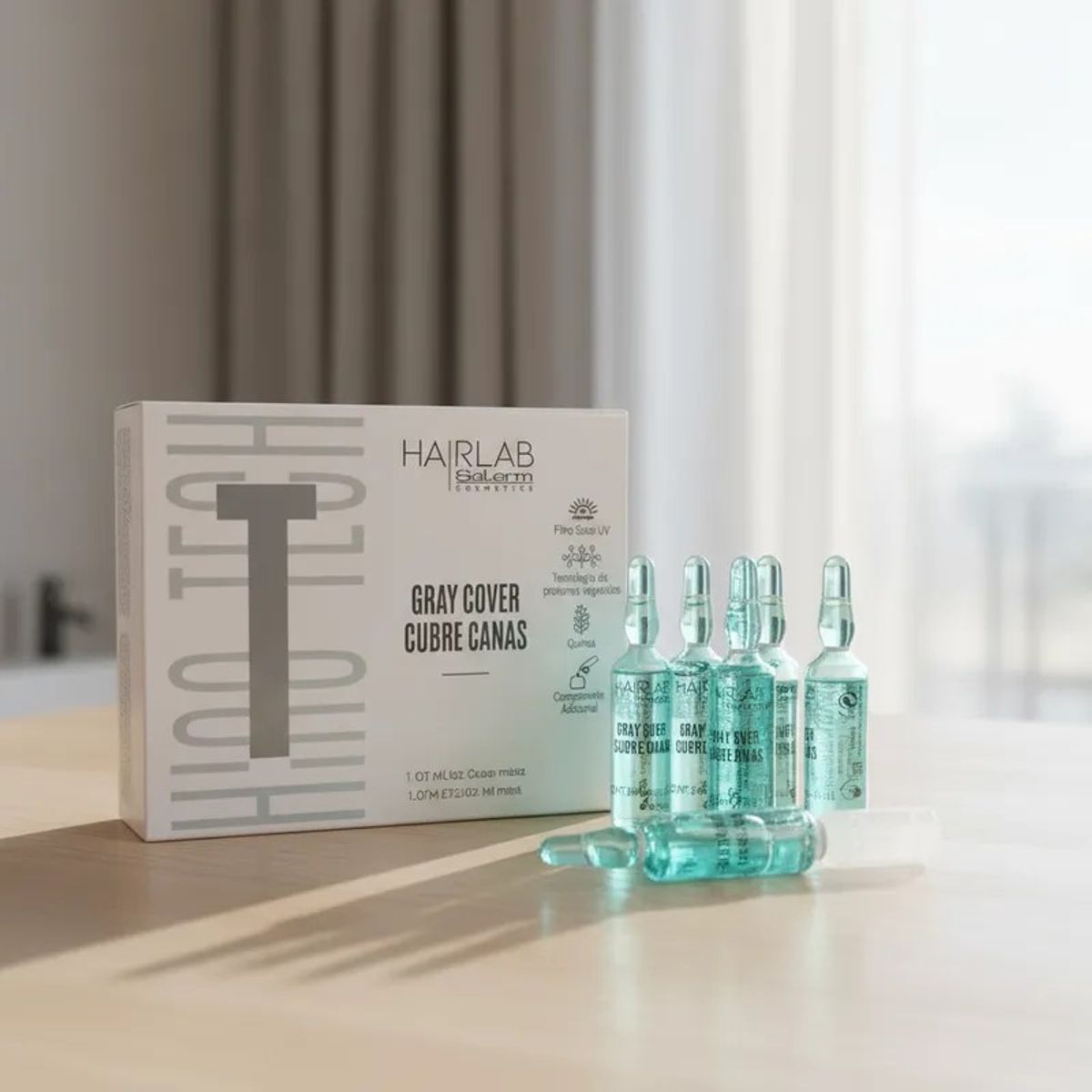 SALERM - Salerm Ampollas Cubre Canas Alta Cobertura Gray Cover 12x5ml-