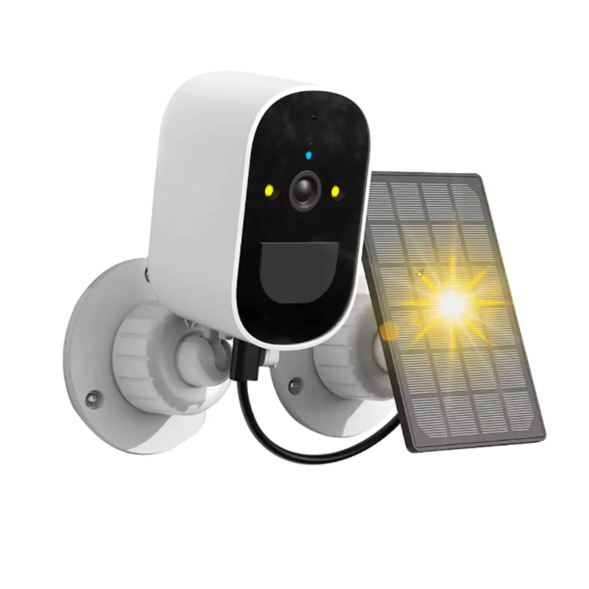 ARTIHOGAR - Cámara Jortan IP Wifi Exterior Solar 1080p Portería FHD