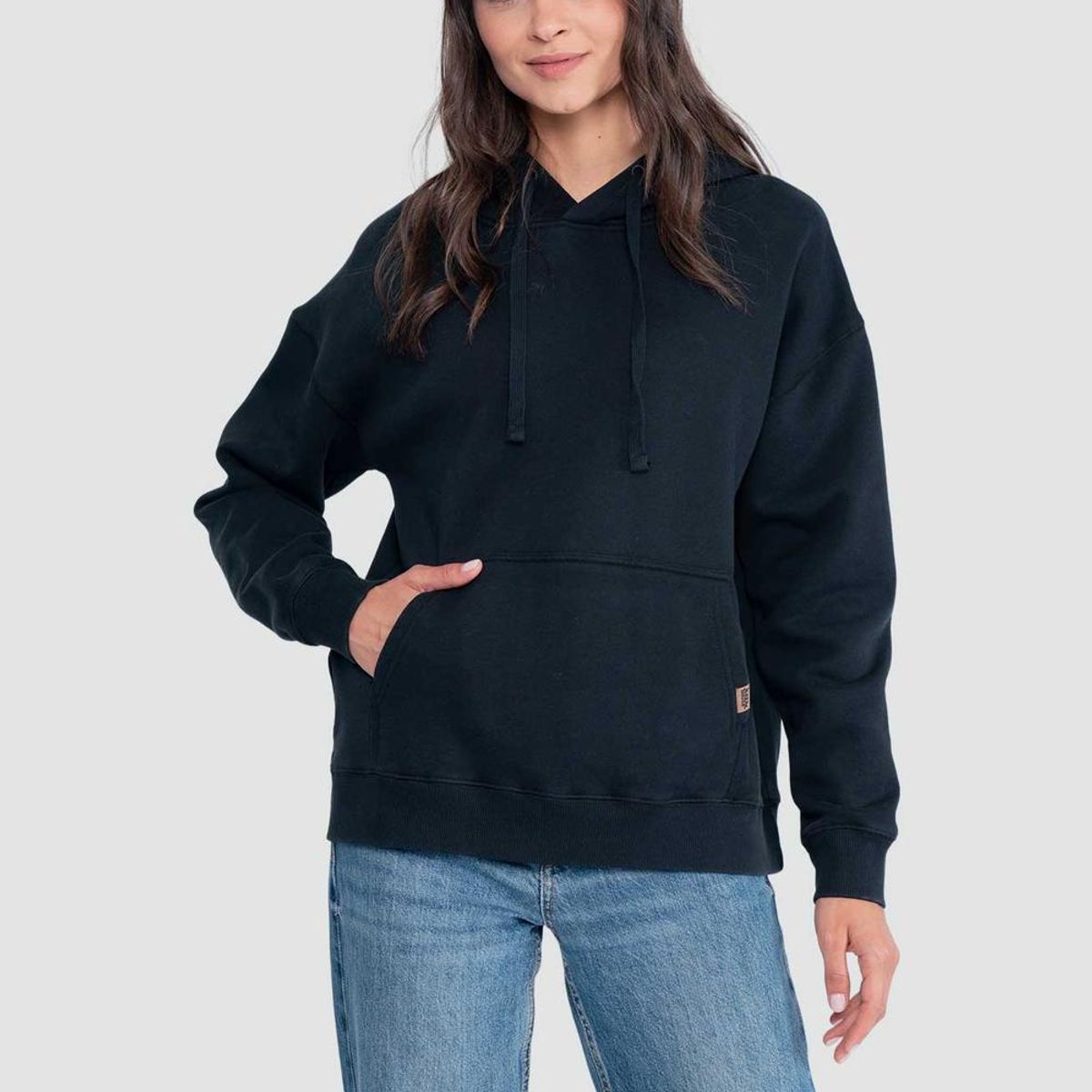 KAYA UNITE - Polerón Hoodie Mujer Farmer - Negro