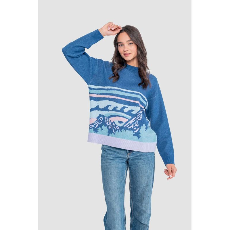 KAYA UNITE - Chaleco Jacquard Mujer Morado