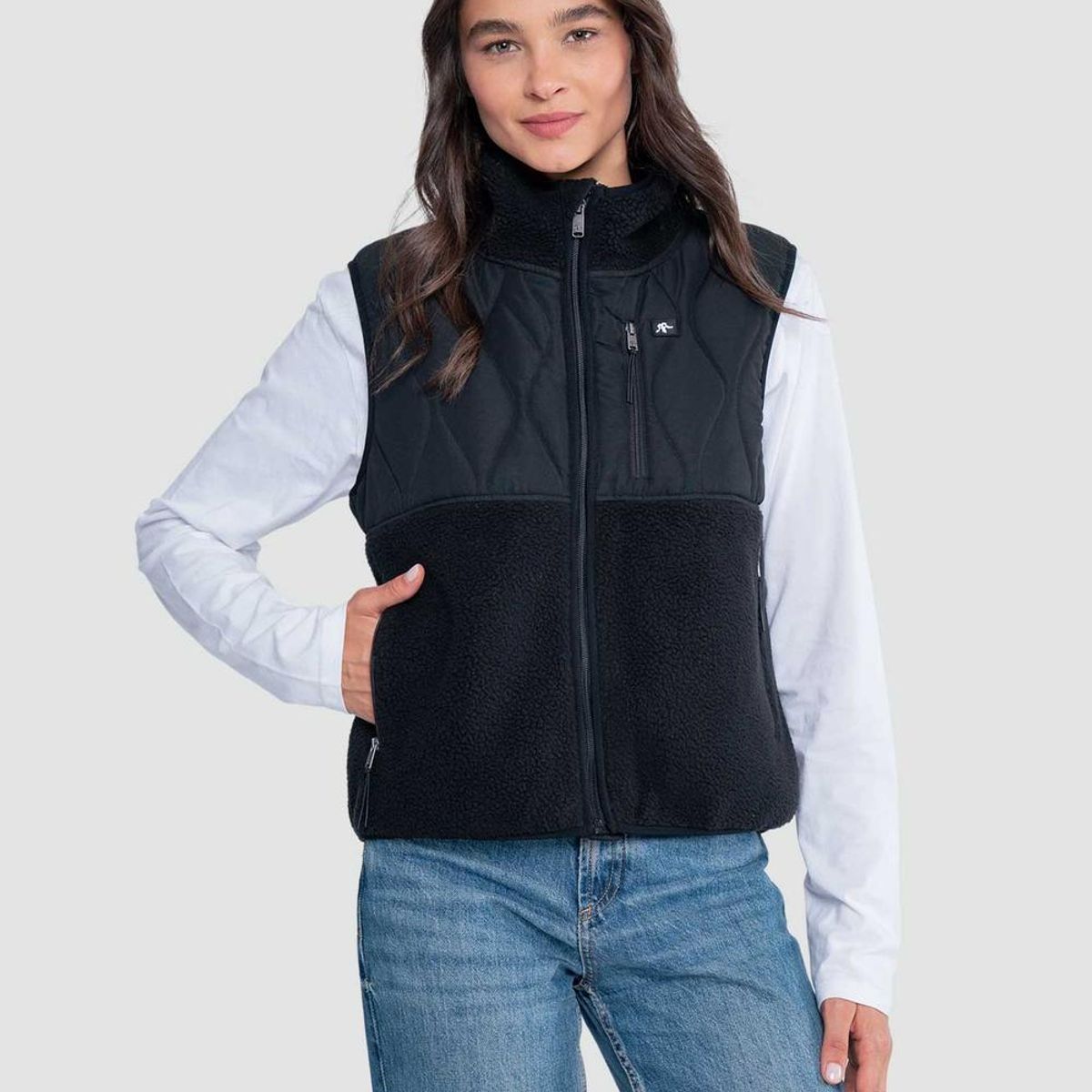KAYA UNITE - Chaqueta Sin Mangas Vest Mujer Solid - Negro