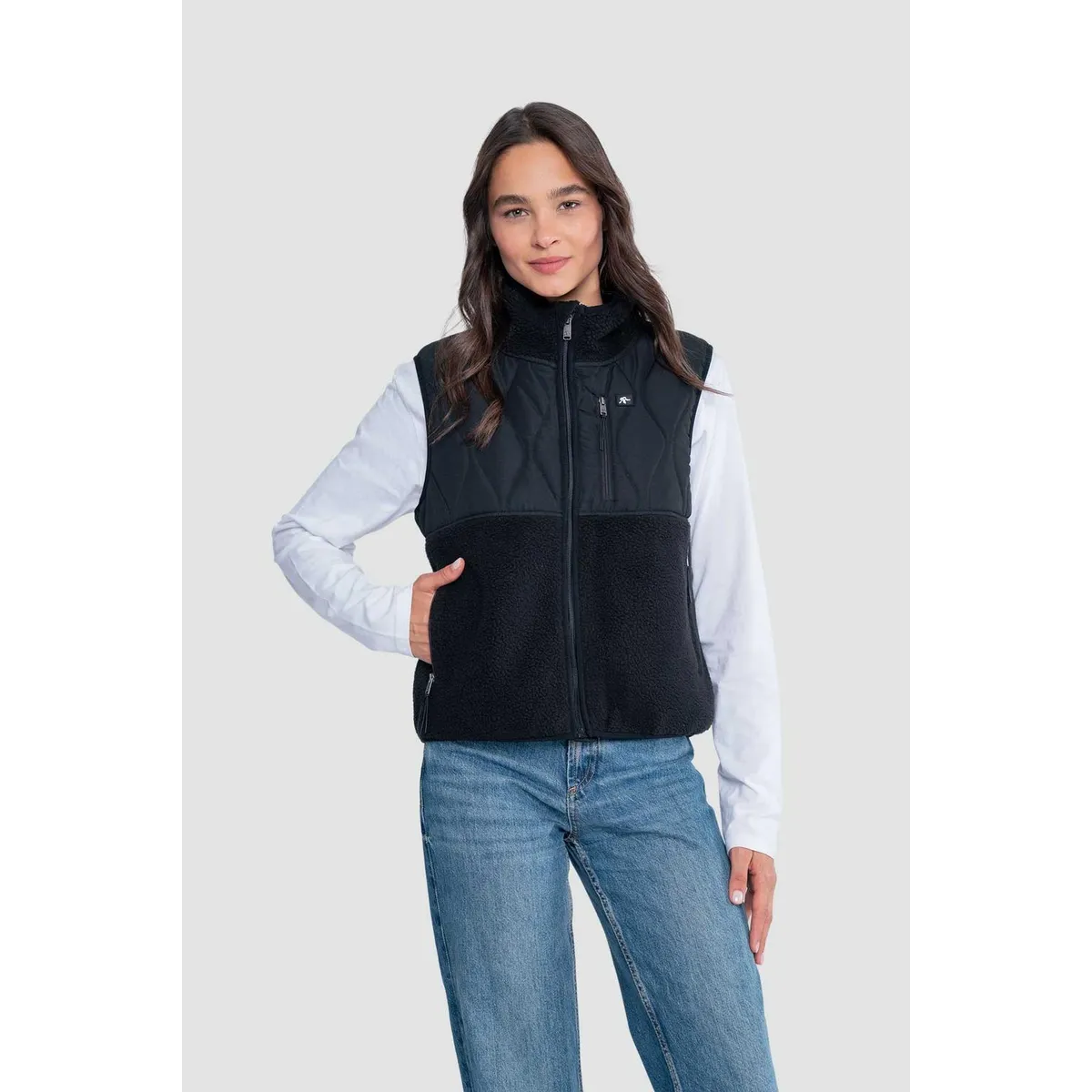 KAYA UNITE - Chaqueta Sin Mangas Vest Mujer Solid - Negro