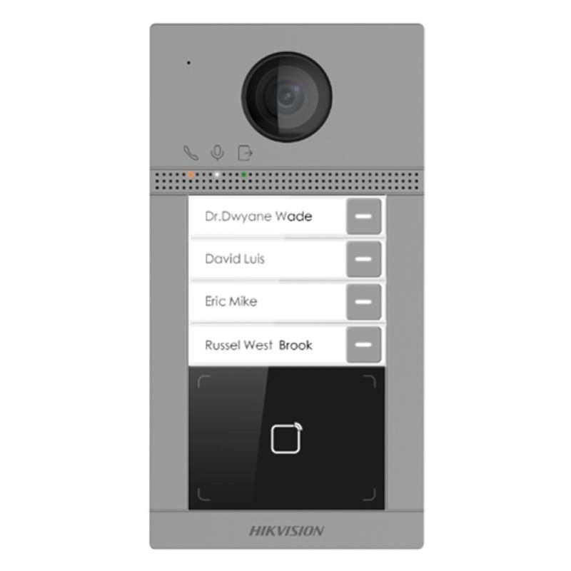 HIKVISION - VideoPortero IP Hikvision 4 botónes 2MP HD Wifi PoE
