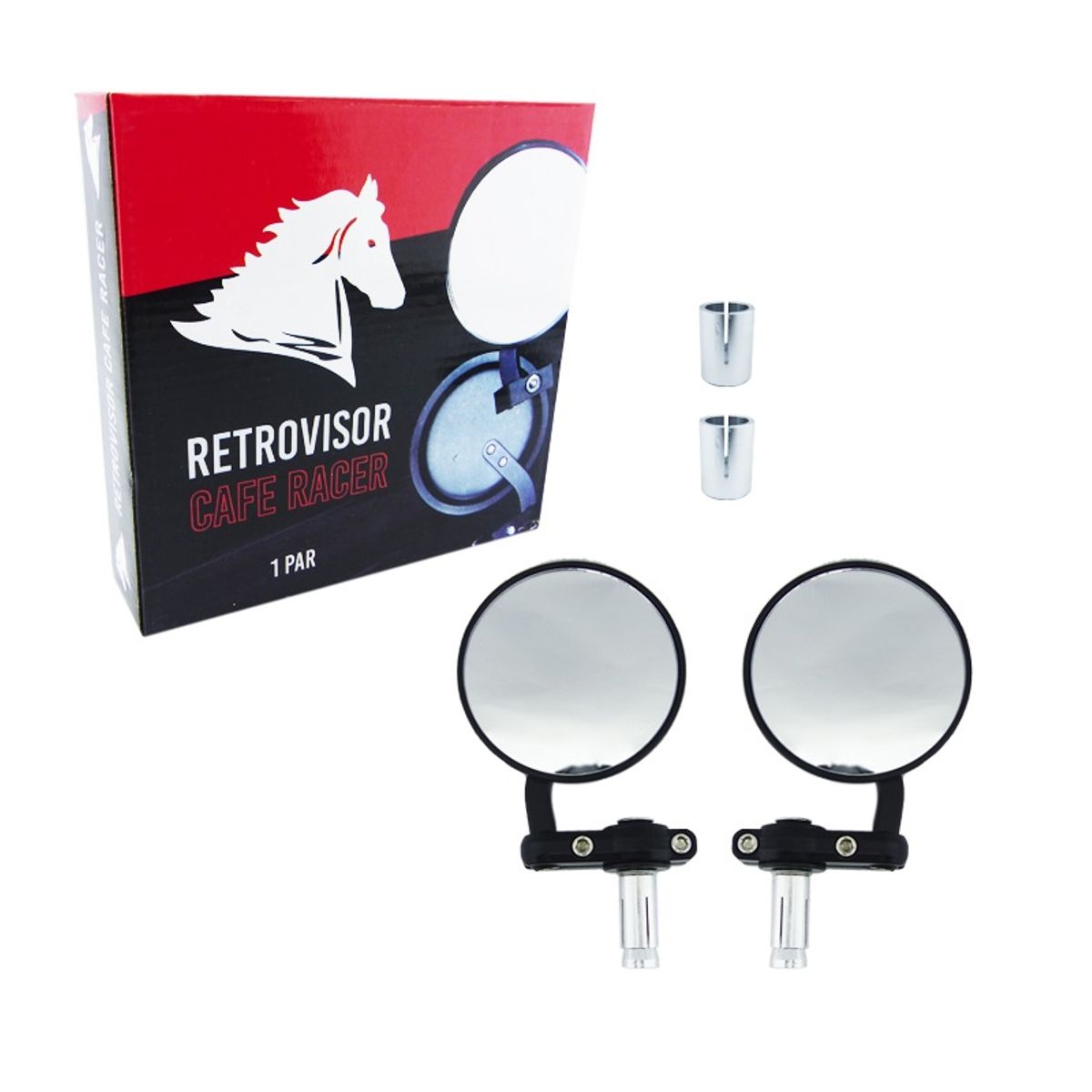 GENERICO - Espejos de manillar Cafe Racer