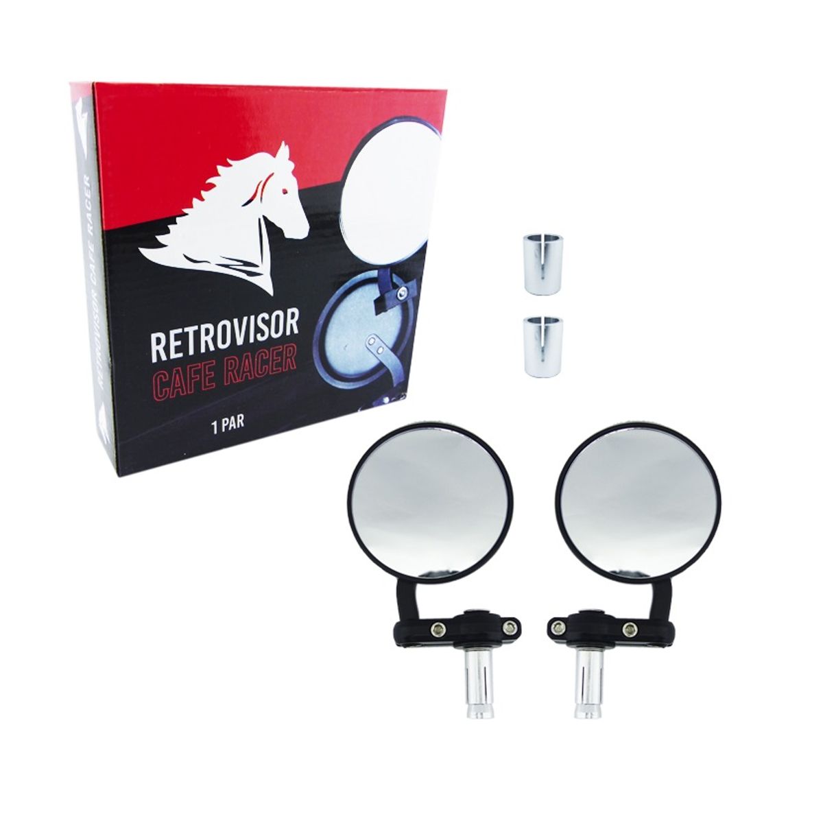GENERICO - Espejos de manillar Cafe Racer