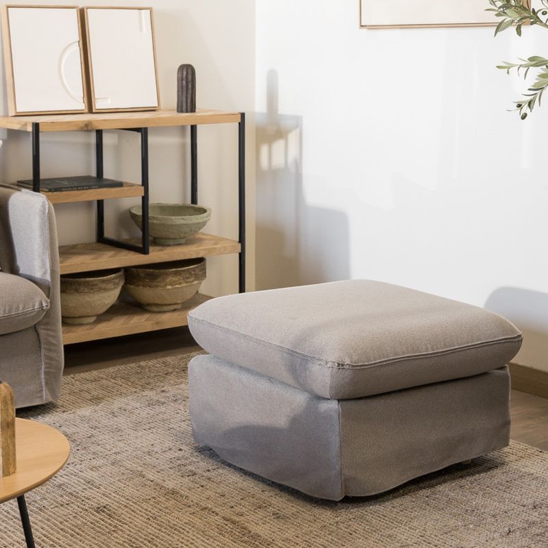 AMOBLE - Pouf Jacinta Gris Mh Amoblé.