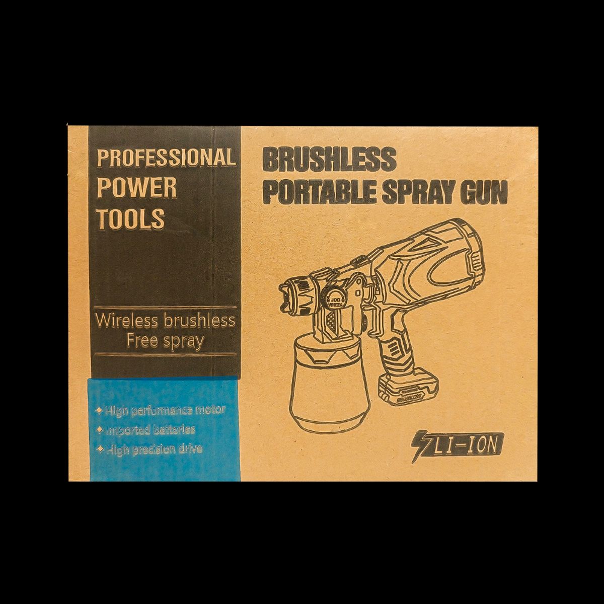 GENERICO - Pistola de pintura Inalámbrica 2 Baterías