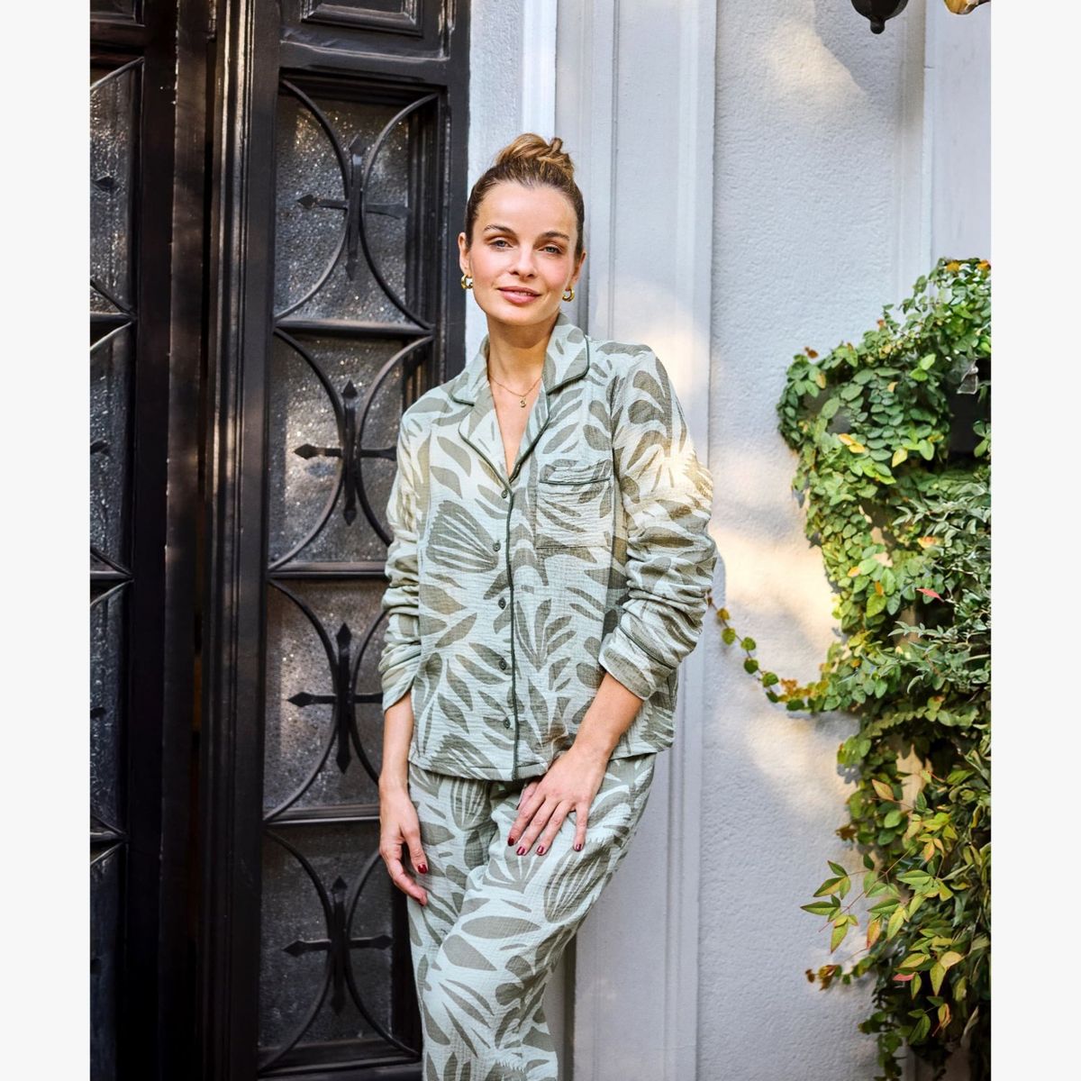 LOUNGE - Pijama Mujer Dreamy Hojas