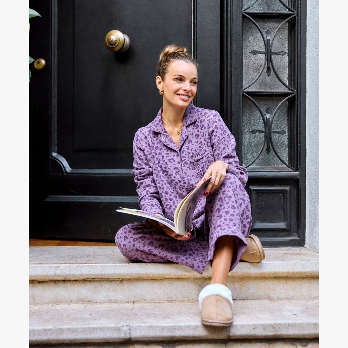 LOUNGE - Pijama Mujer Dreamy Animal Print LOUNGE