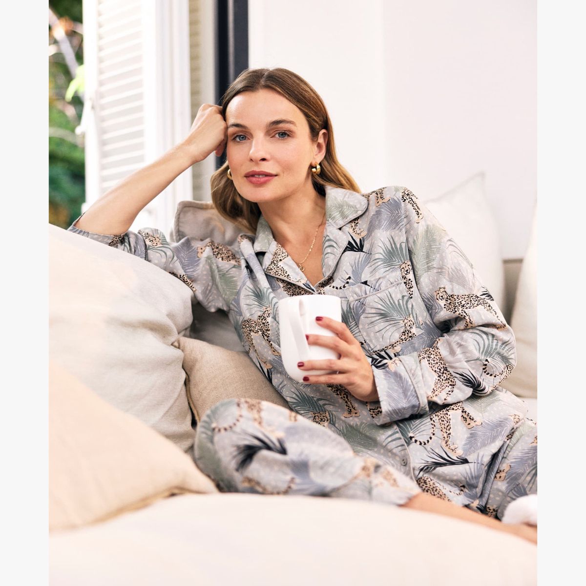 LOUNGE - Pijama Mujer Dreamy Selva Tigres LOUNGE